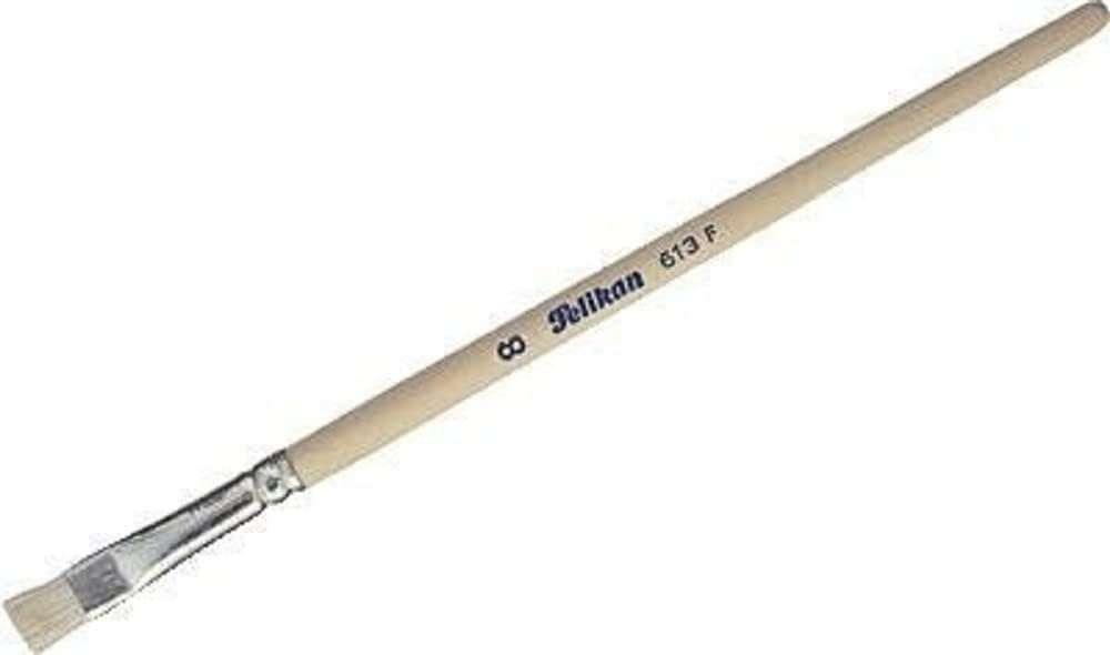 Pennello Pelikan Serie 613F N. 8 - Pelo Naturale - per Colori Pastosi - Olio Acrilico e Tempera