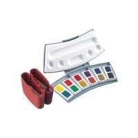 Scatola per pittura ad acquerello Pelikan Studies 725 D-12 12 colori incl. 2 scatole per l'acqua con tavolozza di miscelazione