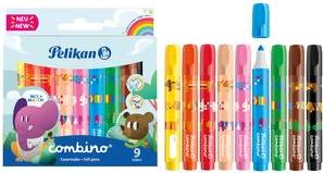 Pennarelli Pelikan Pennarelli Pelikan combinati 9 pezzi. 08 mmMulticolore