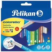 Pelika Textilmarker Colollalla, 12 cartonetui -live e lavatrice -manuale -Inchiostro resistente, -1 pezzo (814584)