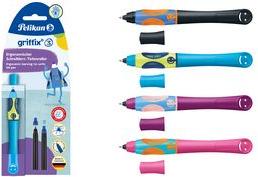Pelikan griffix penna a inchiostro per mancini - Lovely Pink - Stick Pen - Rosa - Blu - Plastica - Per mancini - Germania (8204