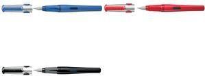 Pelikan Pelikan Pelikano Originale P481L, zona di presa morbida ergonomica nera, molla in acciaio inossidabile con grano di iri