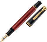 Pelikan 928663 penna stilografica SouverÃƒÂ¤n 600, nero-rosso, pennino B