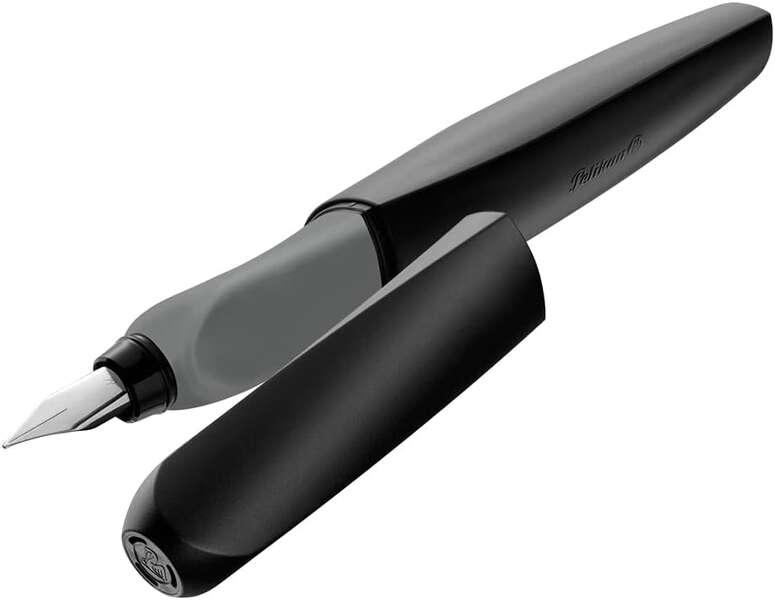 Pelikan Twist Estilog - Punta Fine - Inchiostro ad Asciugatura Rapida - Colore Nero