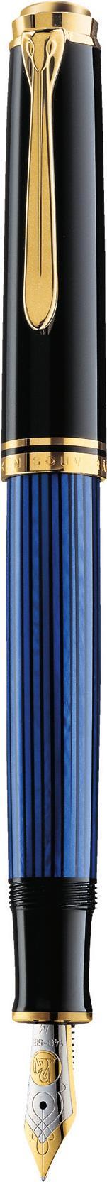 Pelikan 995332 penna stilografica SouverÃƒÂ¤n 600, nero-blu, pennino