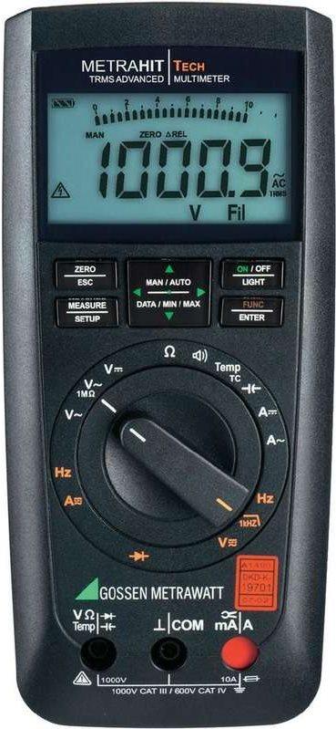 Gossen Metrawatt Multimetro Digital Metrahit Tech Dakks Calibra Cat III 1000 V, Cat IV 600 V (M243A)
