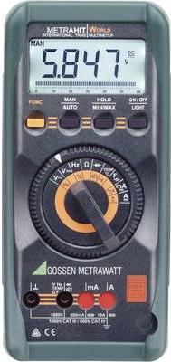 Gossen Metrawatt Multimetro Digital Metrahit World Dakks calibra Cat III 1000 V, Cat IV 600 (M206A)