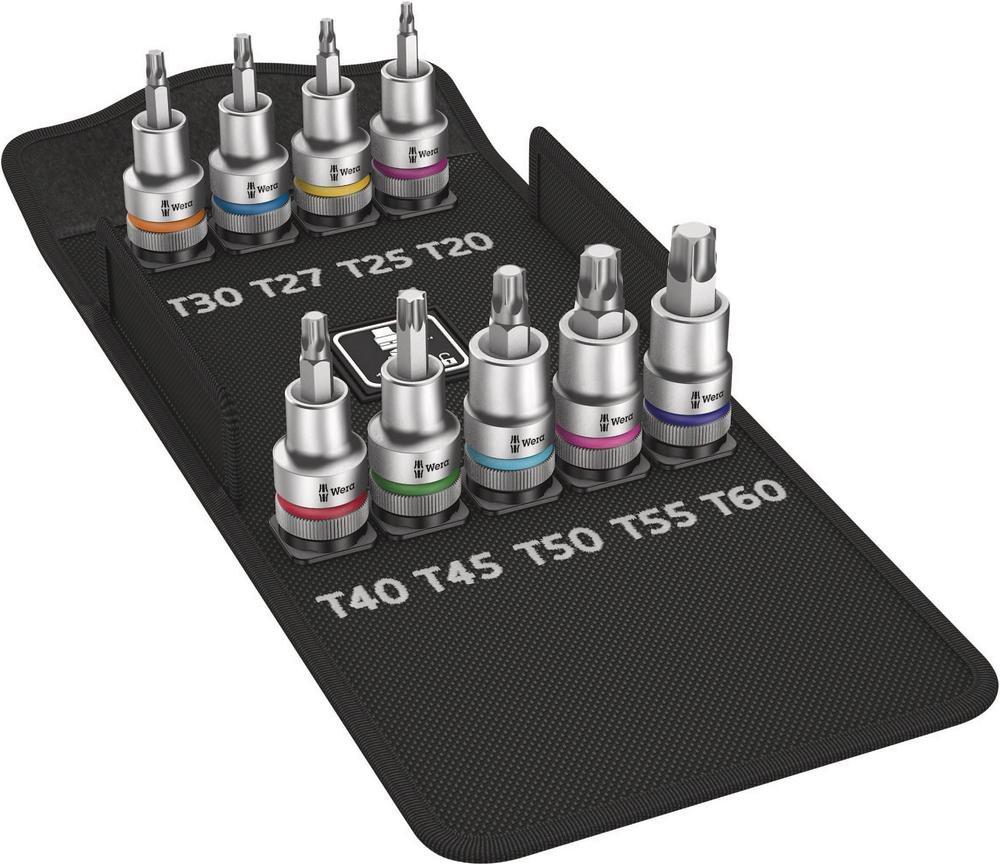 WERA 8767 C TORX HF 1 - STCKING può impostare - 1/2 pollici - metrica - 9 testa/teste - 40,20,27,30,50,55,60 mm