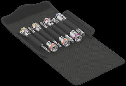 Set di biciclette Wera 8 - Custodia per utensili - Set di utensili per biciclette - Universal - Alluminio - Acciaio inossidabil