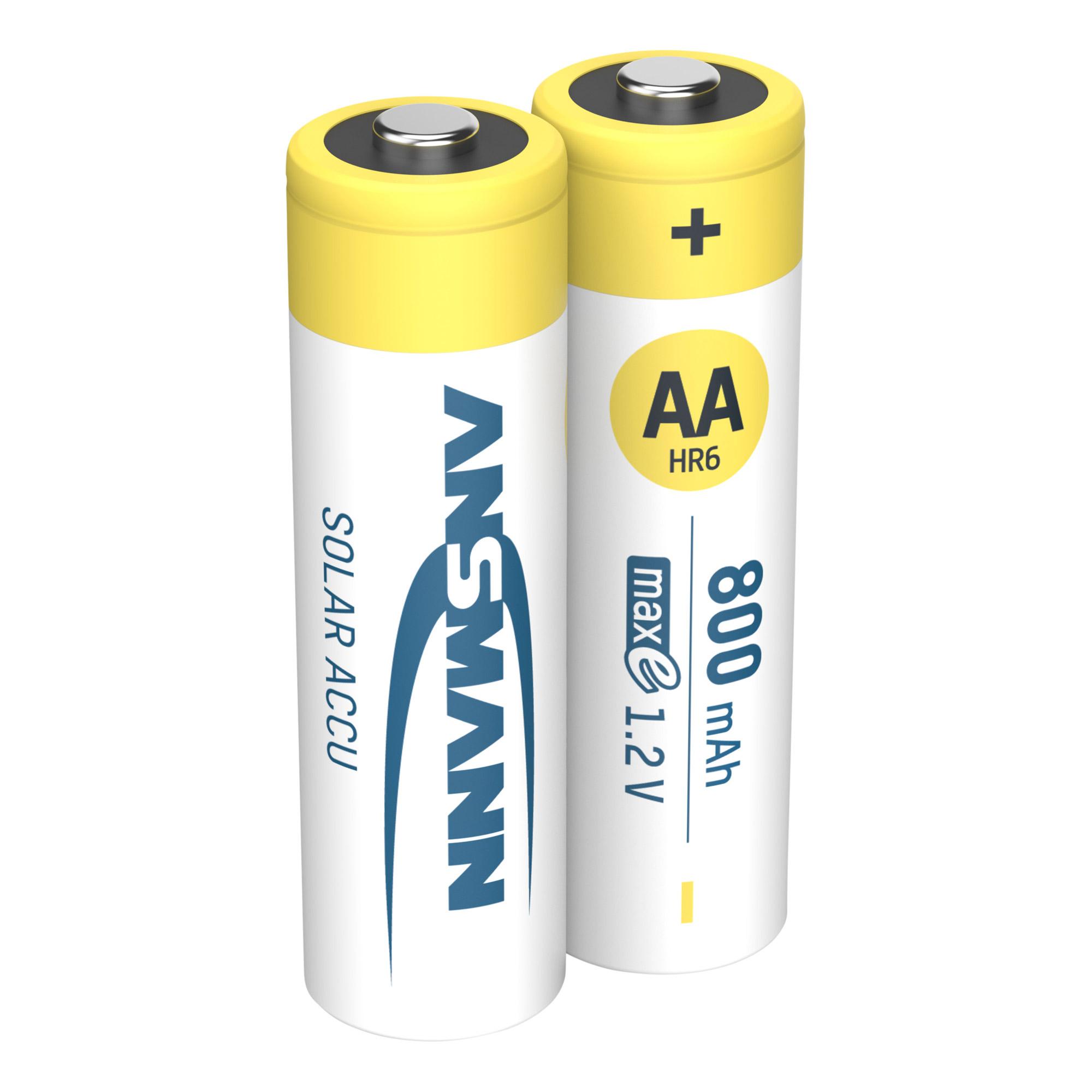Batteria AA ANSMANN Solare 800mAh 2 Mignon NiMH HR6 12V