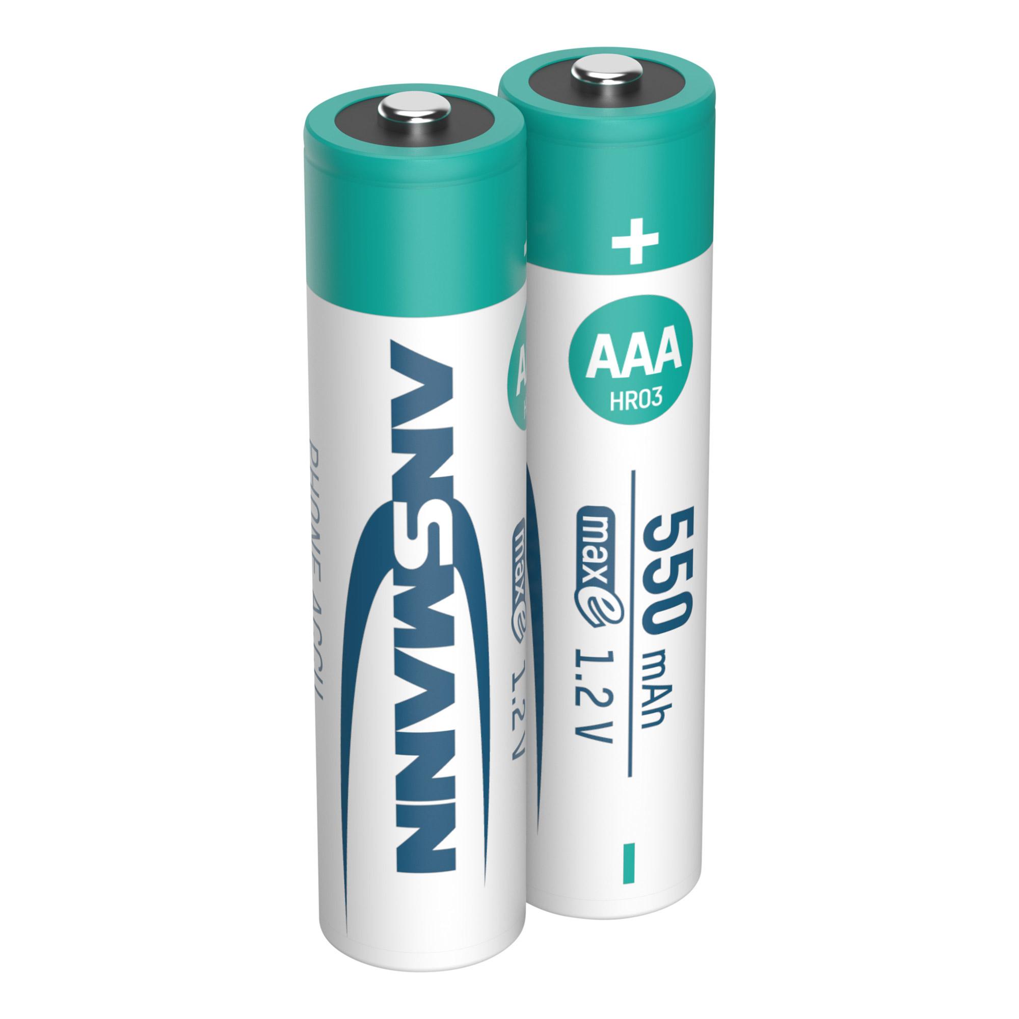 Batteria AAA LR03 Mirco 550mAh ANSMANN Micro AAA LR03 tensione di 12 V