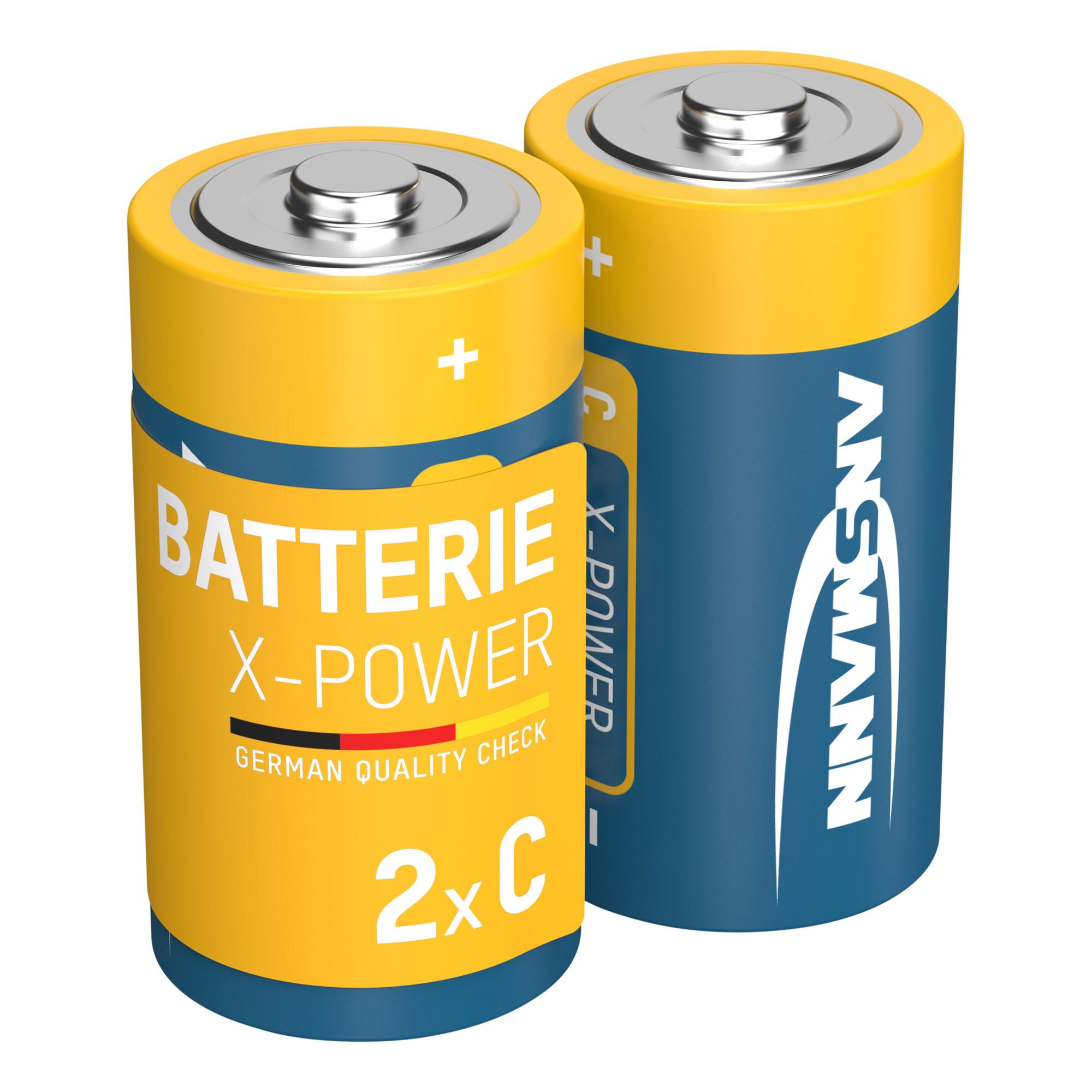 Batteria C ANSMANN X-Power 2x Baby Alkaline Premium