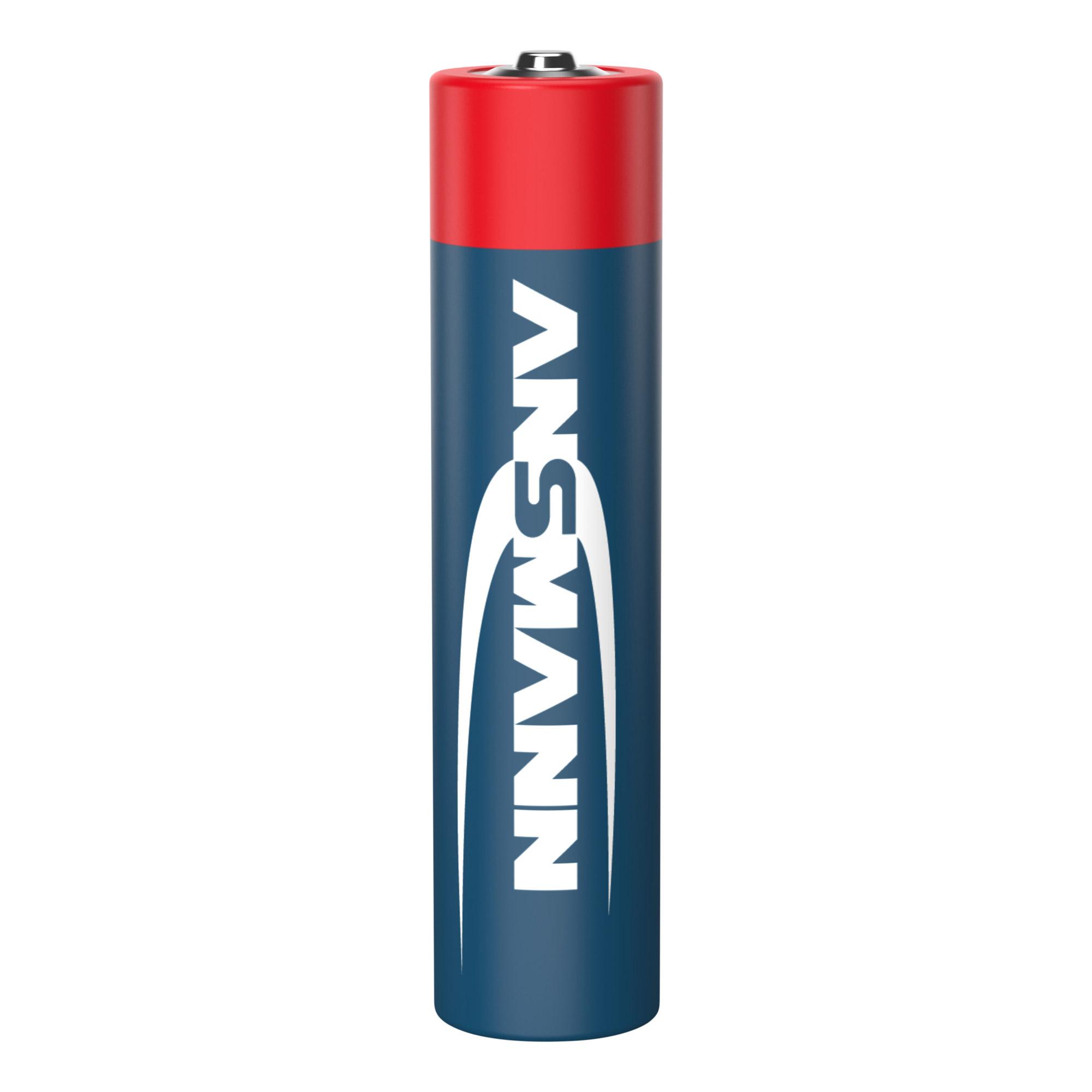 Batteria AAA ANSMANN Rossa 4x 4x Micro Alcalina