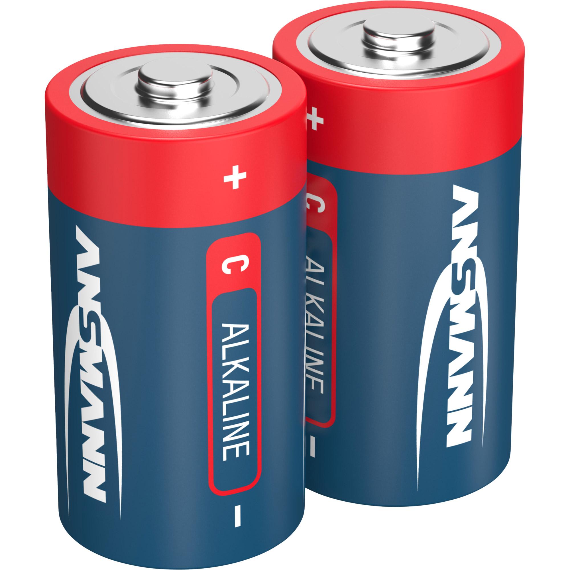 Batteria C ANSMANN Rossa 2x 2x Baby Alcalina