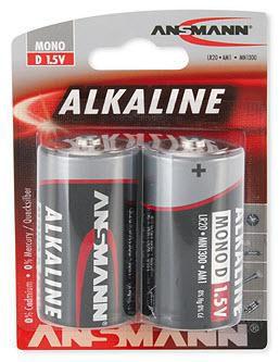 Batteria D ANSMANN Rossa 2x Mono Alcalina LR20