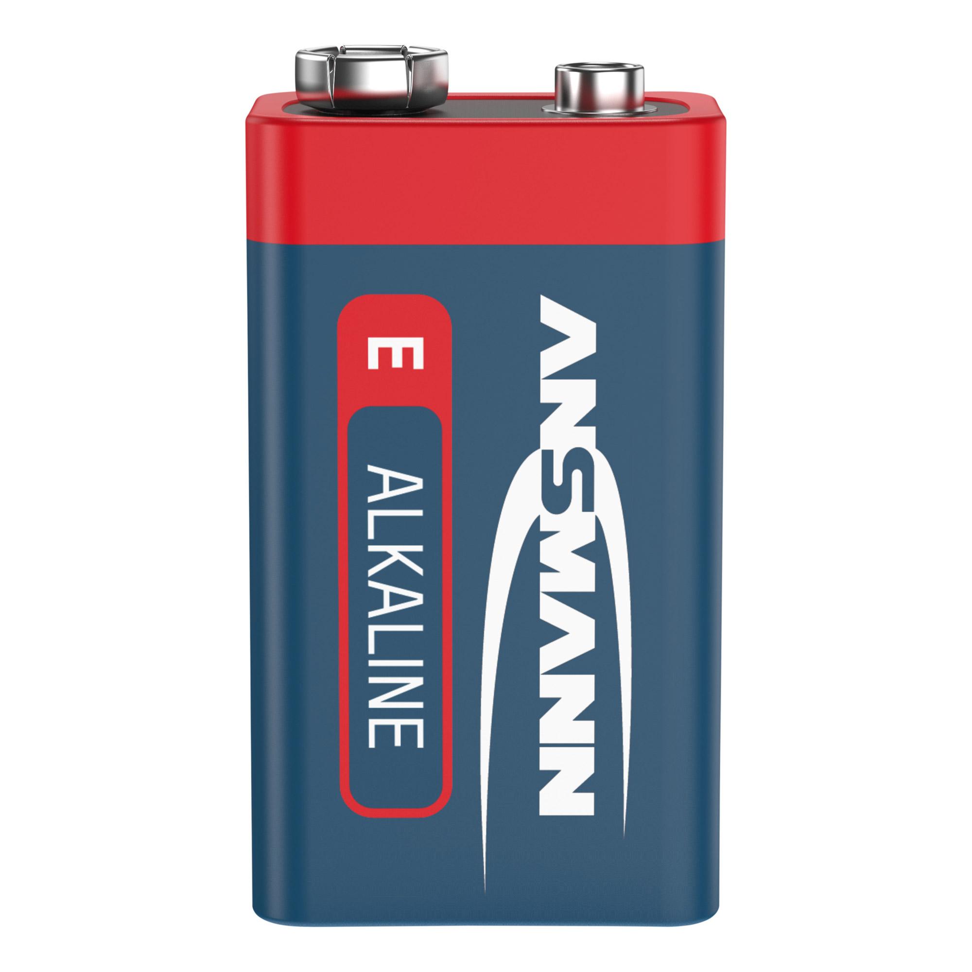 Batteria 9V ANSMANN Rossa 1 x blocco 9V alcalina