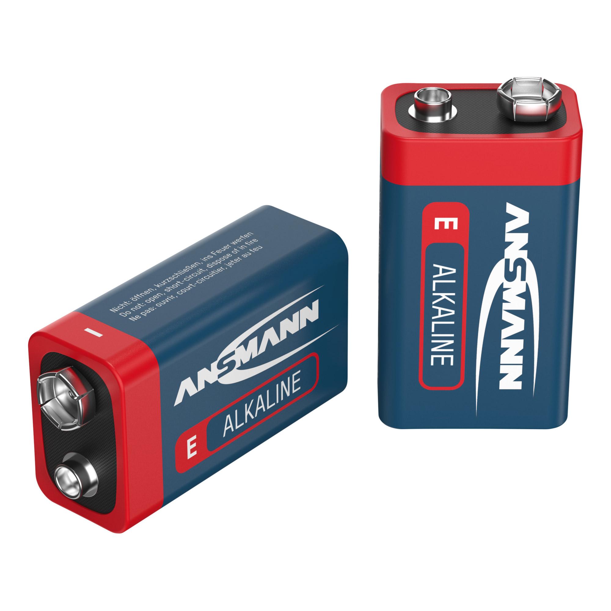 Batteria 9V ANSMANN Rossa 1 x blocco 9V alcalina