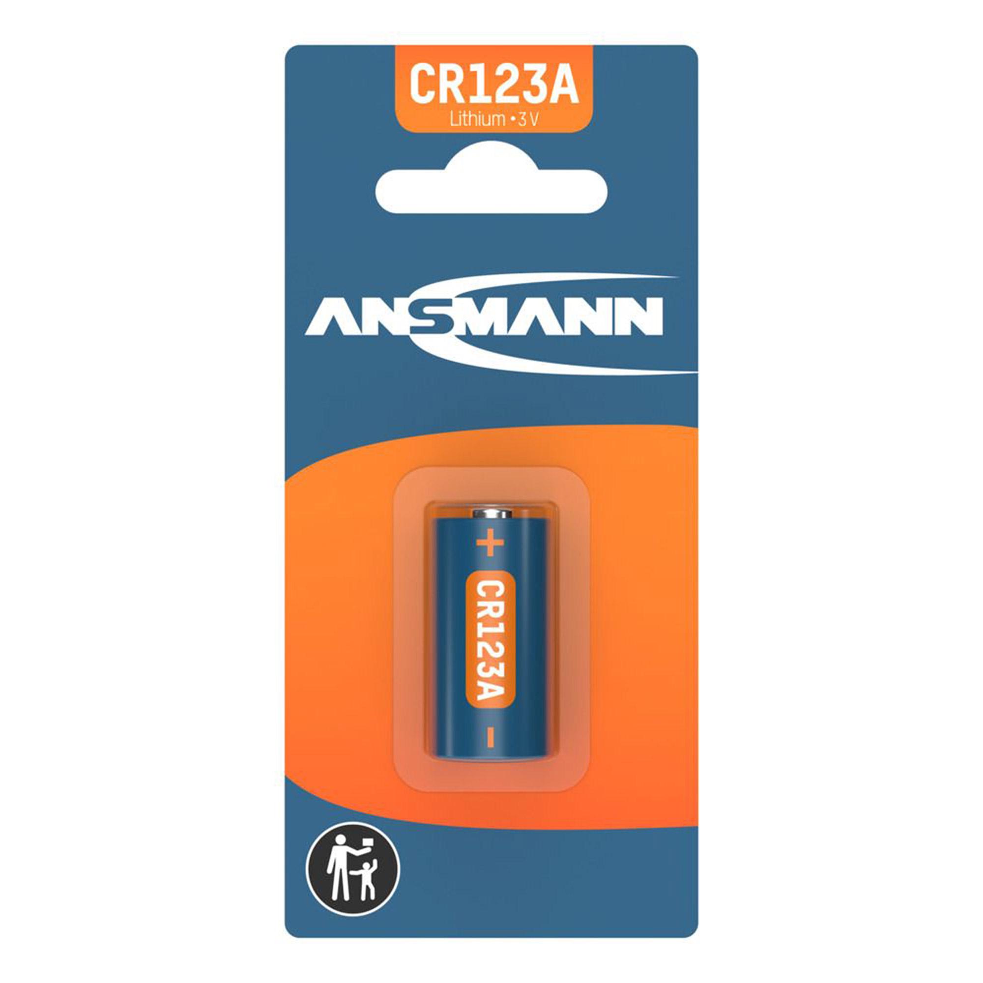 Batteria CR123A ANSMANN Litio 3V CR123a Litio