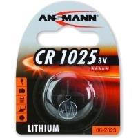Batteria a bottone CR1025 ANSMANN tensione da 3 V blister da 1