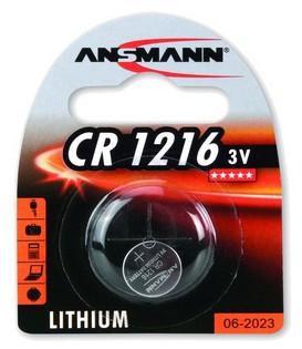 Batteria CR1216 ANSMANN a bottone 3V CR1216 Litio 1 pezzo