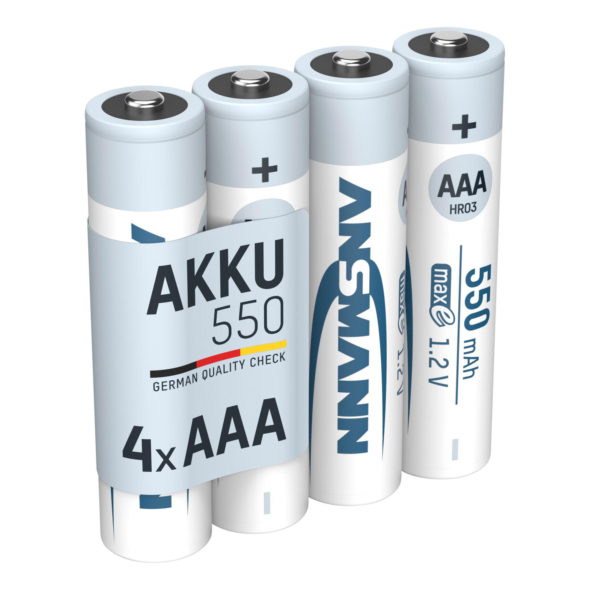 Batteria AAA ANSMANN maxE 550mAh 4 micro blister