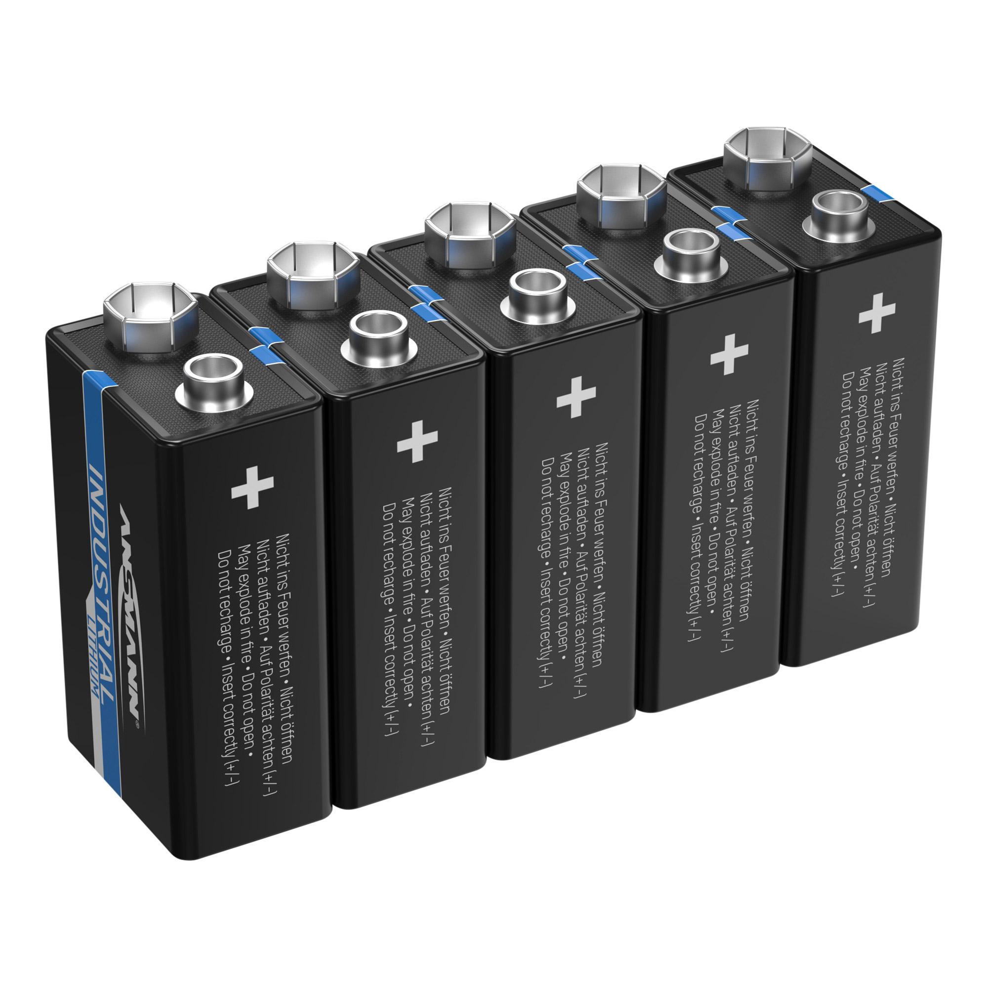 Batteria 9V Block E 1604LC scatola da 5
