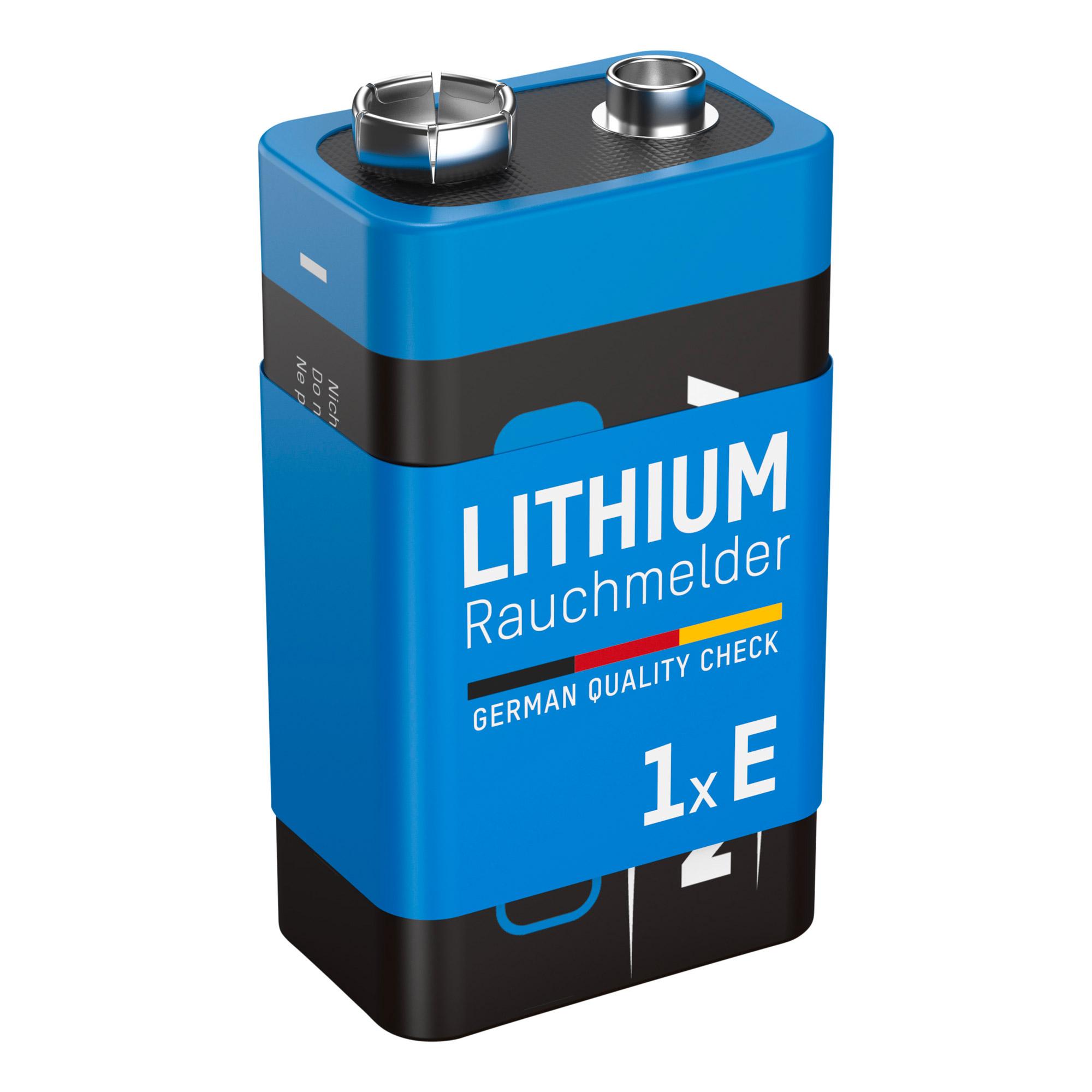 Batteria 9V ANSMANN per rilevatore di fumo 1x blocco 9V / batteria 10 anni