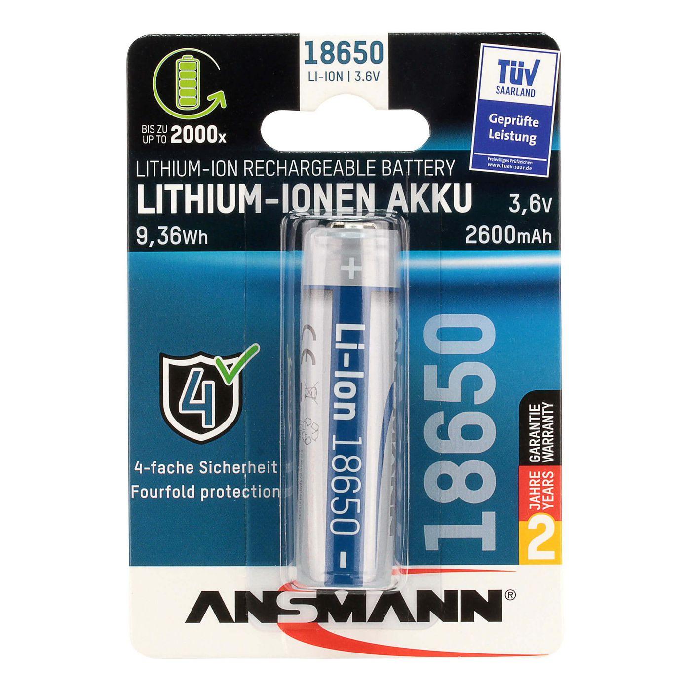 Ansmann Li-Ion Akku 18650...
