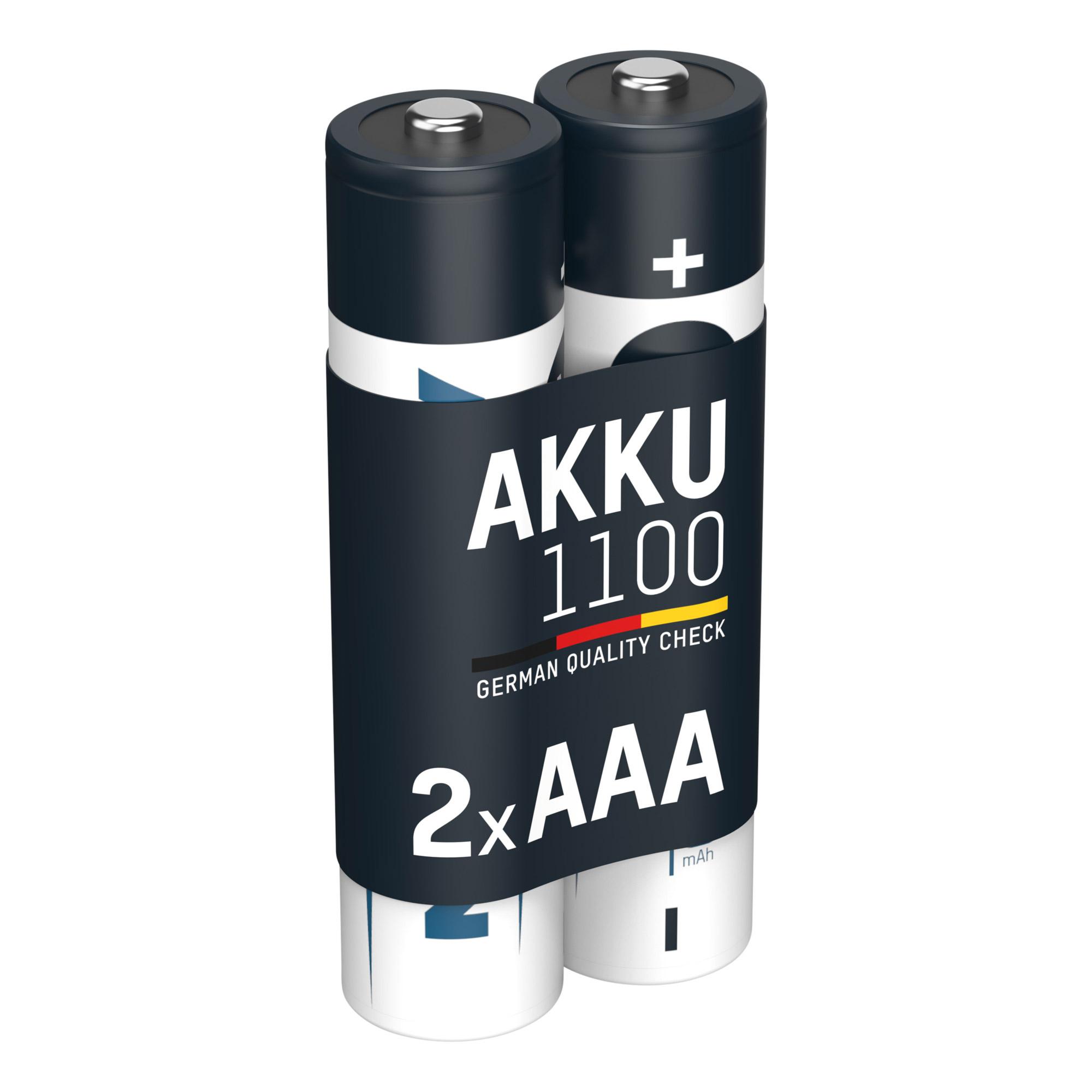 Batteria AAA ANSMANN NiMH 1.100mAh 2 pezzi Micro, blister