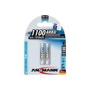 Batteria AAA ANSMANN NiMH 1.100mAh 2 pezzi Micro, blister