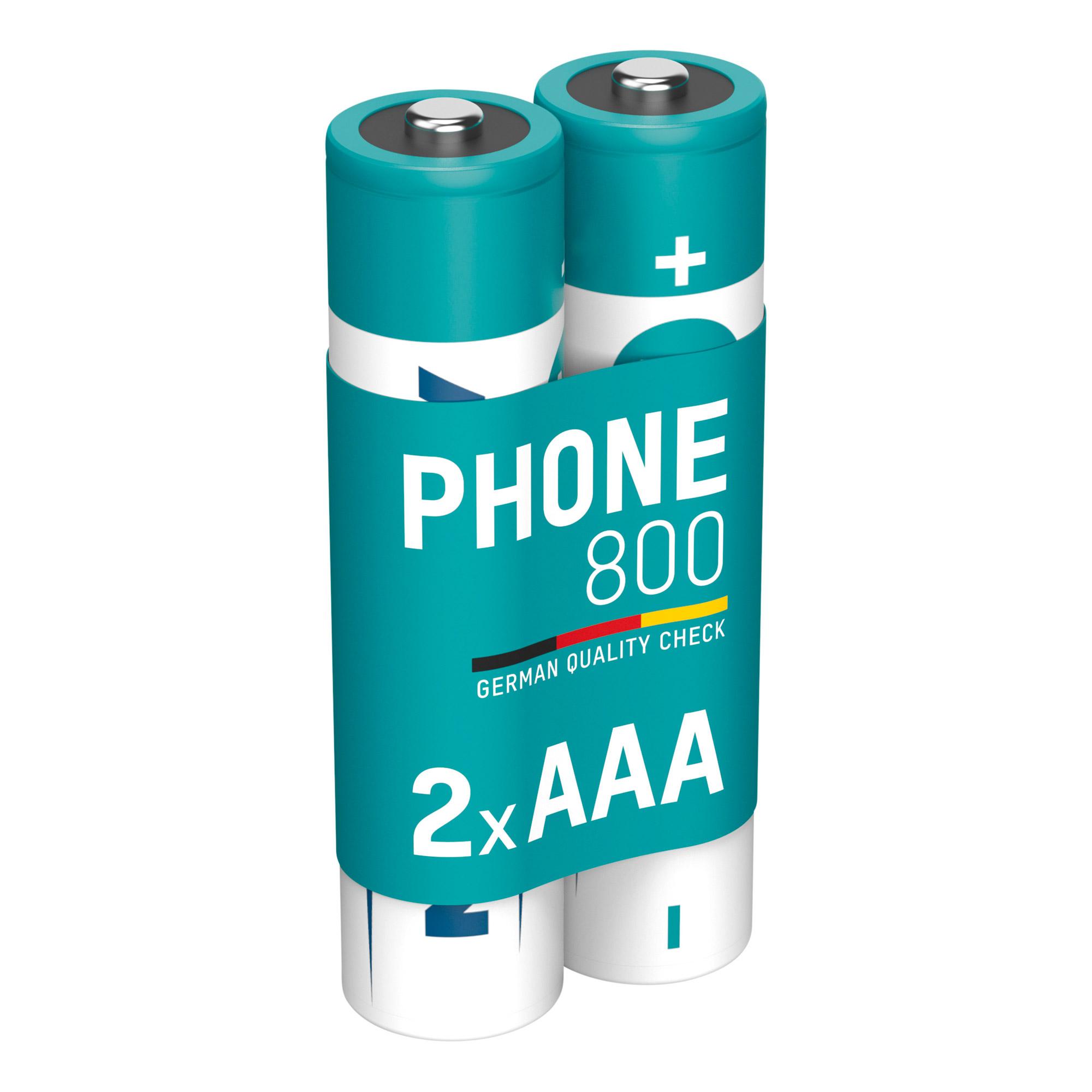 Batteria AAA ANSMANN DECT 800mAh 2x Micro NiMH per telefoni con filo