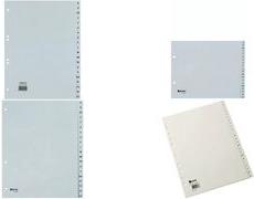 Rexel Art. A4 24TLG A -Z Grey - Indice di registro alfabetico - polipropilene (pp) - grigio - A4 - Germania - 226 mm (25650481)