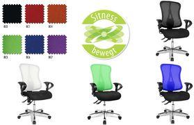 Topstar Bro -Rogehtuhl "Sitness 22860 cm (90") copertura nera sedile di contorno ergonomico 100 % 1 ripido (SU69U2 BC00)