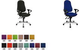 Topstar Brokroschnch Chair "Support Sy Deluxe" copertura nera sedile del polipropilene al 100 % sedile del disco intervertebral