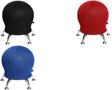 Sgabello a stella superiore "Sitness 12,70 cm (5"), altezza del sedile nero: 550 mm, diametro del sedile: 450 mm, con rete 3D (
