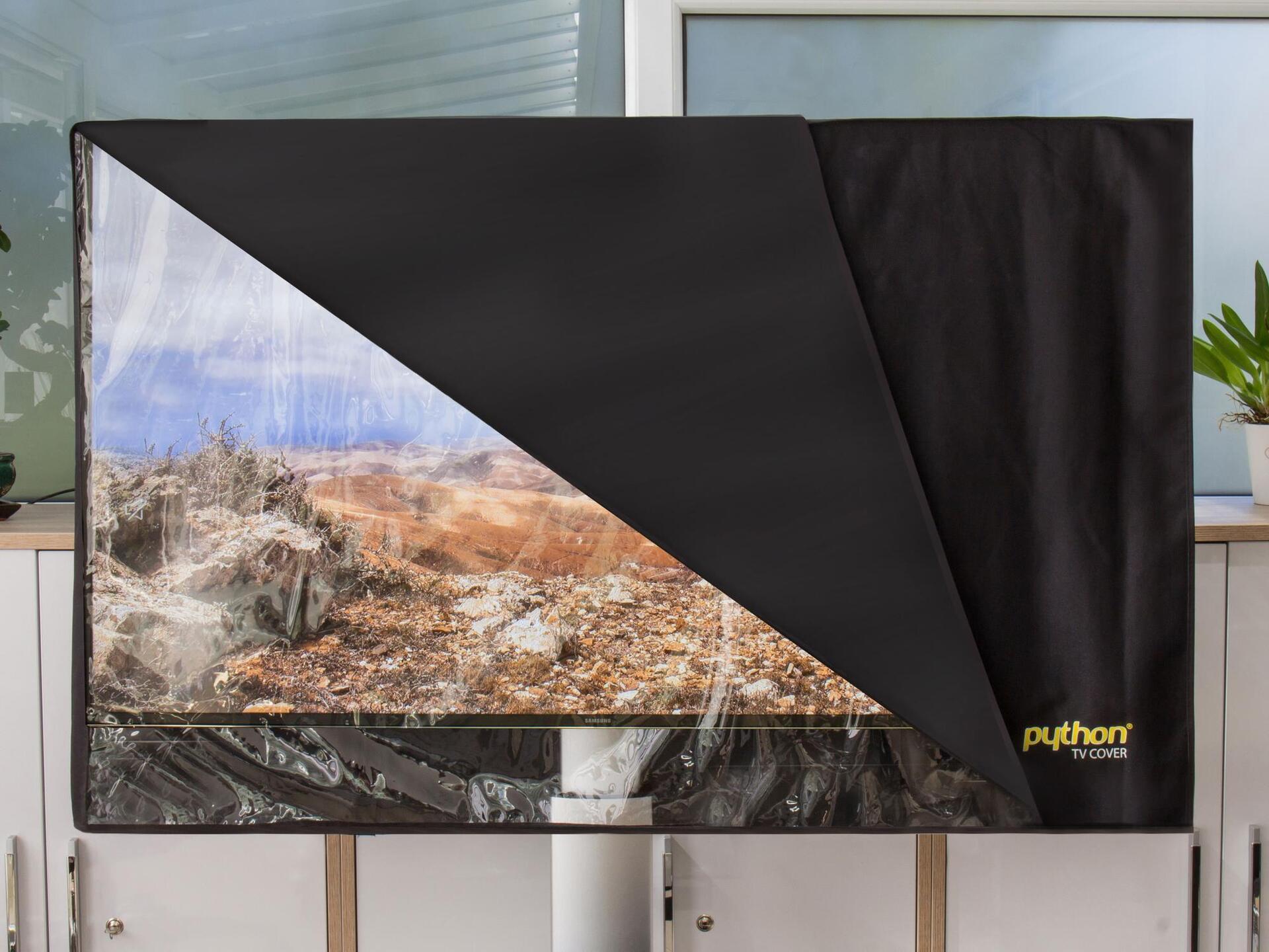 Python Series TV Cover Interne/Outdoor-Weather Apertide Protection per TV o Monitor 101x63 cm 40 fino a 43 (TV-C0143))