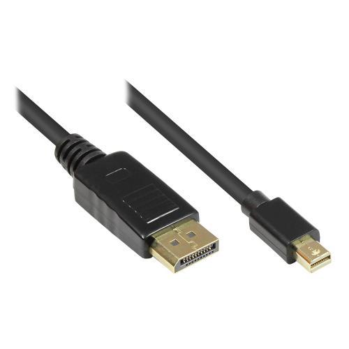 EFB Mini Displayport - Displayport Kabel, St-St, 3m, nero