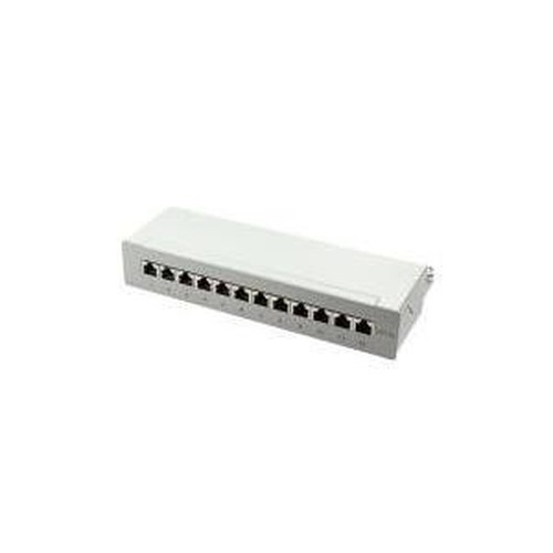 Pannello patch cat. 6A STP 12 porte schermato grigio LogiLink NP0019 (NP0019)