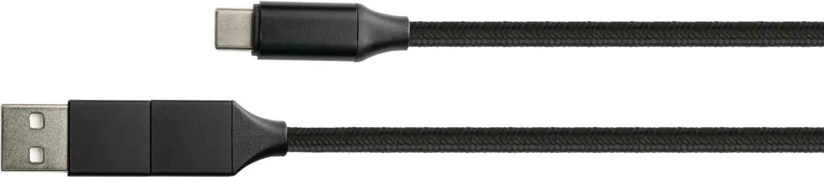 Python 1.00m USB -C Cavo dati PD Connettore USB C su incl. Adattatore USB -A - Adattatore - Digital/Data - M (PY -USB002S))