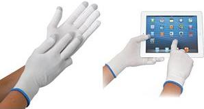 Giove di lavoro touchscreen Hygostar "Ultra Flex Touch", M di Nylon Freesestrick rivestito con 3 pezzi di carbonio-12 (33425)