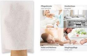 Guanto da lavaggio monouso HYGOSTAR taglia unica bianco SOFT