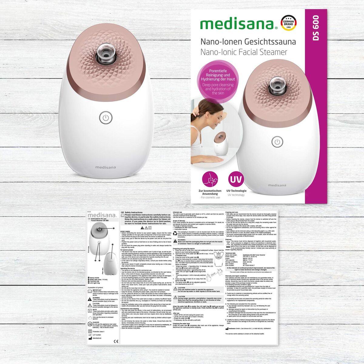 Sauna facciale ai nano-ioni Medisana DS 600