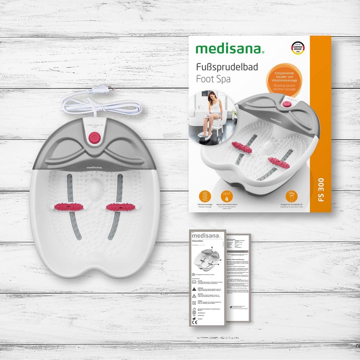 Vasca idromassaggio plantare Medisana FS 300 con massaggio riflessologico plantare