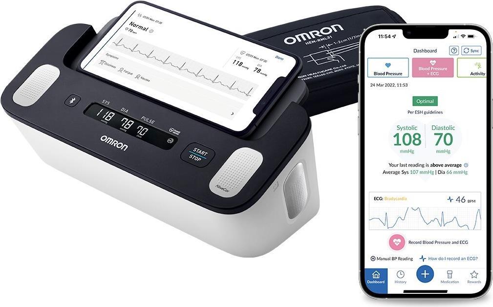 Omron Complete HEM-7530T-E3 BlodtryksmÃ¥ler