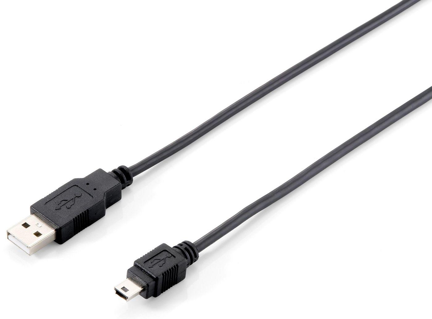 Equip 128521 cavo USB 18 m USB 2.0 USB A Mini-USB B Nero
