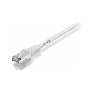 equip - cavo patch - da RJ-45 (M) a RJ-45 (M) - 5 m - cavo SSTP - CAT 6a - sagomato - bianco