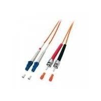 equip - Cavo patch - Da LC multimodale (M) a ST multimodale (M) - 10 m - Fibra ottica - 50/125 micron - Grigio