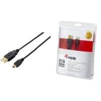 Equip 128225 cavo USB USB 2.0 3 m USB A Mini-USB B Nero (128225)