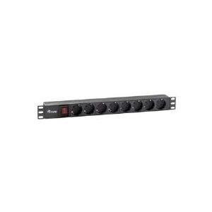POWER STRIP 8 CEE7/4 1,8MT NERO 19"