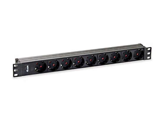 POWER STRIP 9 CEE7/4 1,8MT NERO 19"